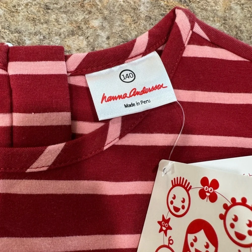 New Hanna Andersson Girls Long Sleeve Dress - Size 140 (US 10)